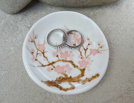 Round ring dish_full cherry blossom_1